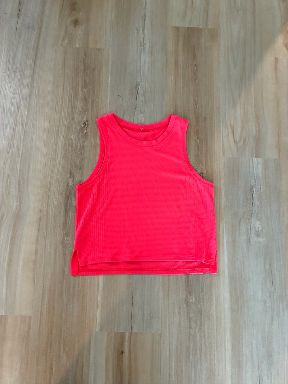 lululemon athletica Neon Pink Sleeveless Crop Tank